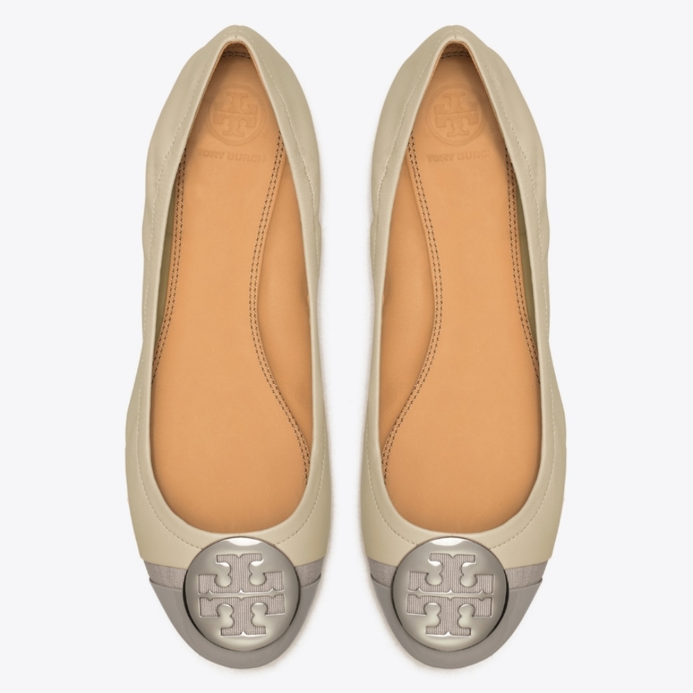 Tory burch Minnie patent Cap-toe ballet flat